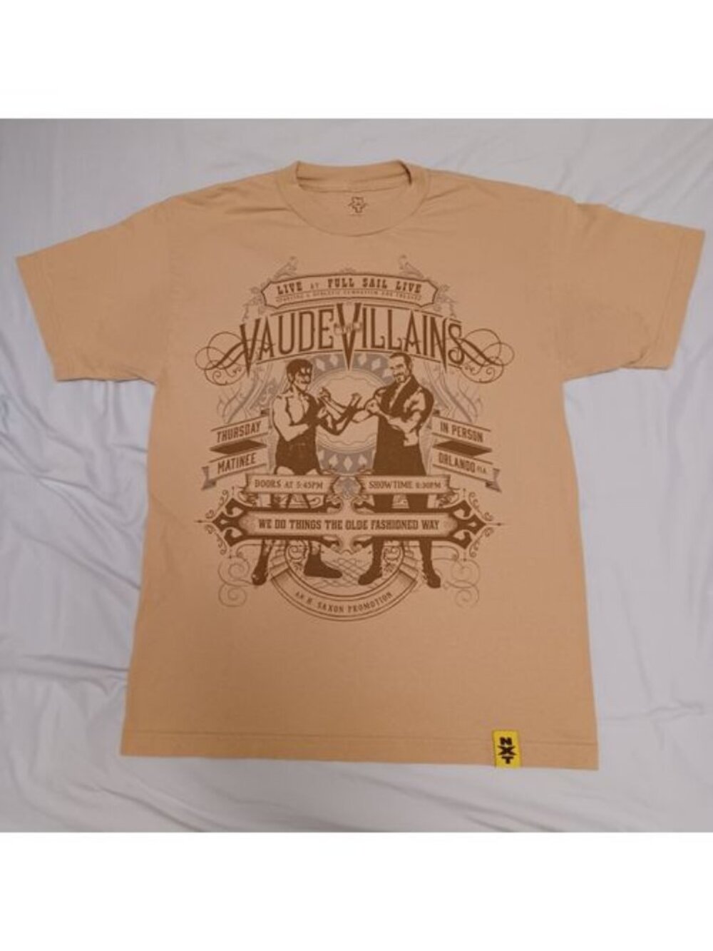 2015 Vaudevillains The Olde Fashioned Way NXT WWE T-Shirt Adult Size M
